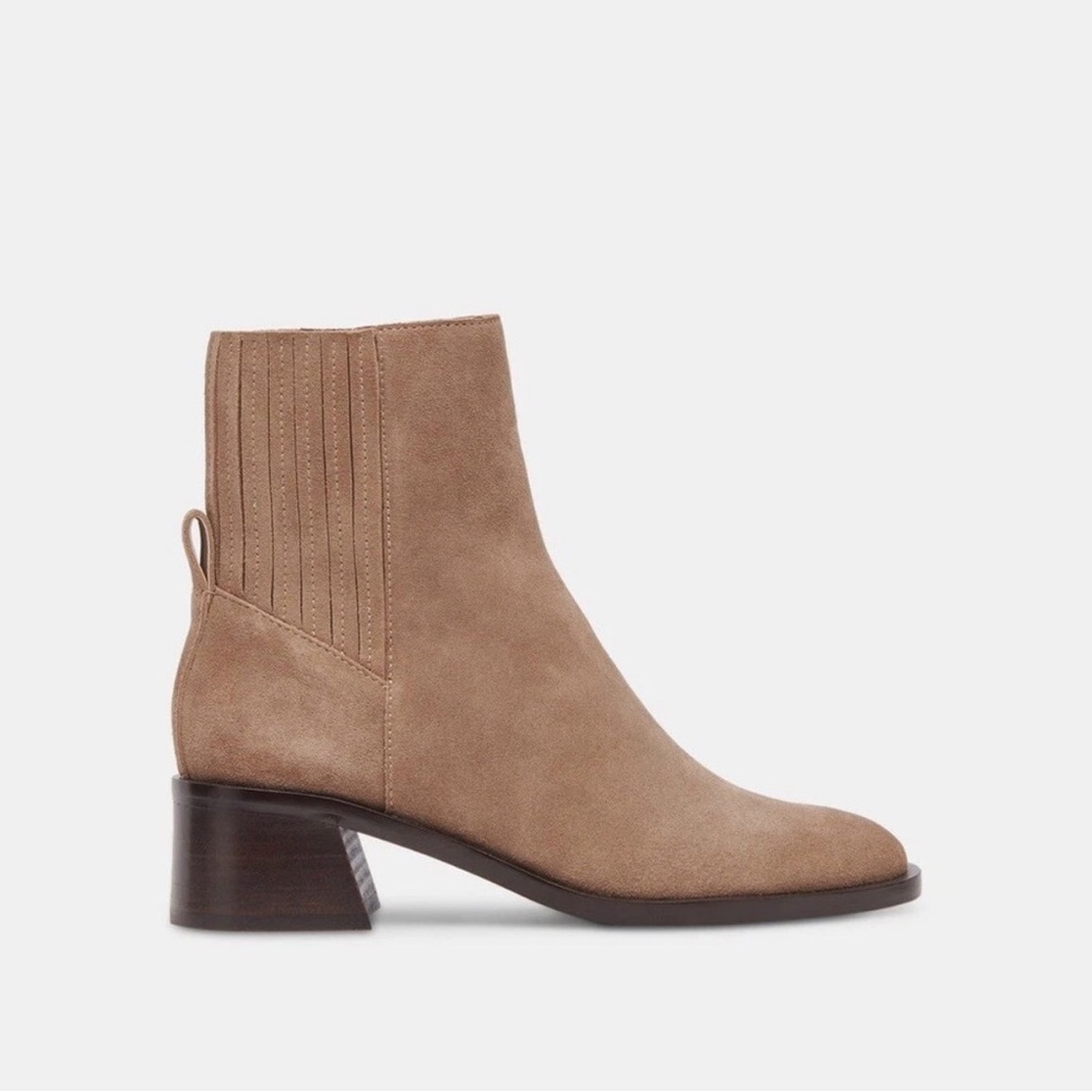 Dolce Vita Tan Suede Ankle Boots